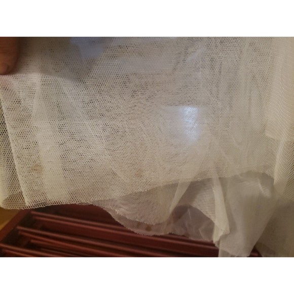AS IS Watters Wtoo 10302 Sz 8 Bridal Street 32b Wedding Dress ivory english net - Picture 11 of 12